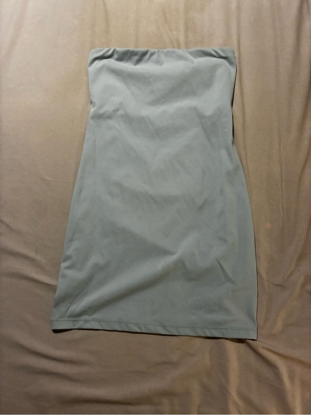 Garage Strapless Bodycon Dress in Light blue
